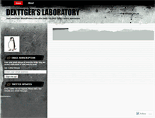 Tablet Screenshot of dexttgerslaboratory.wordpress.com