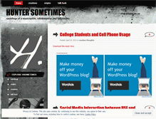 Tablet Screenshot of hsometimes.wordpress.com