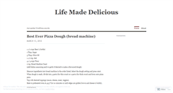 Desktop Screenshot of lifemadedelicious.wordpress.com