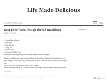 Tablet Screenshot of lifemadedelicious.wordpress.com