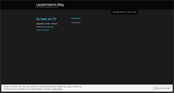 Desktop Screenshot of laurenvision.wordpress.com