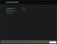 Tablet Screenshot of laurenvision.wordpress.com