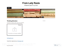 Tablet Screenshot of ladyrasta.wordpress.com