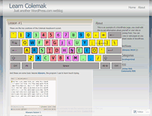 Tablet Screenshot of learncolemak.wordpress.com