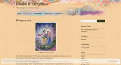 Desktop Screenshot of bhaktibrighton.wordpress.com