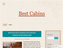 Tablet Screenshot of bestcabins.wordpress.com