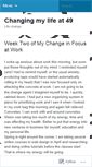 Mobile Screenshot of changingmylifeat49dotcom.wordpress.com