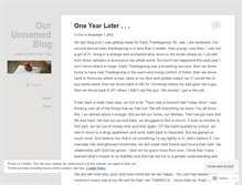 Tablet Screenshot of ourunnamedblog.wordpress.com