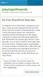 Mobile Screenshot of playingwithwordz.wordpress.com