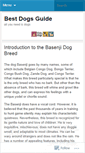 Mobile Screenshot of bestdogsguide.wordpress.com