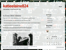 Tablet Screenshot of katieelaine824.wordpress.com