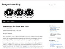 Tablet Screenshot of paragonconsulting.wordpress.com