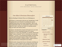 Tablet Screenshot of faithfool.wordpress.com