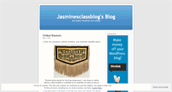 Desktop Screenshot of jasminesclassblog.wordpress.com