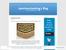 Tablet Screenshot of jasminesclassblog.wordpress.com