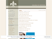 Tablet Screenshot of dramasinreview.wordpress.com
