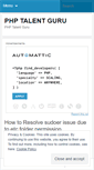 Mobile Screenshot of phptalentguru.wordpress.com