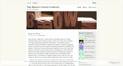 Desktop Screenshot of browncoffeeco.wordpress.com