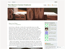 Tablet Screenshot of browncoffeeco.wordpress.com