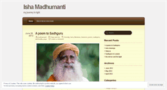 Desktop Screenshot of ishamadhumanti.wordpress.com