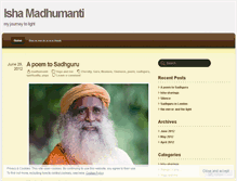 Tablet Screenshot of ishamadhumanti.wordpress.com