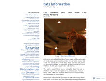 Tablet Screenshot of catsinfo.wordpress.com