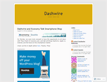 Tablet Screenshot of dashwire.wordpress.com