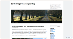 Desktop Screenshot of borderlinegardendesign.wordpress.com