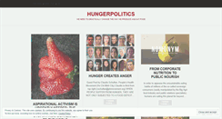 Desktop Screenshot of hungerpolitics.wordpress.com