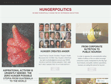 Tablet Screenshot of hungerpolitics.wordpress.com