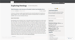 Desktop Screenshot of exploringontology.wordpress.com