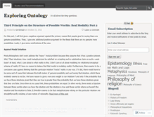 Tablet Screenshot of exploringontology.wordpress.com