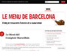 Tablet Screenshot of lemenudebarcelona.wordpress.com