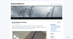 Desktop Screenshot of amandamakesit.wordpress.com