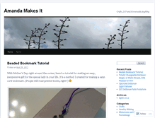 Tablet Screenshot of amandamakesit.wordpress.com