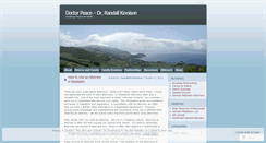 Desktop Screenshot of doctorpeace.wordpress.com