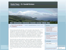 Tablet Screenshot of doctorpeace.wordpress.com