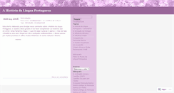 Desktop Screenshot of ahistoriadalinguaportuguesa.wordpress.com