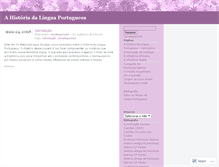 Tablet Screenshot of ahistoriadalinguaportuguesa.wordpress.com
