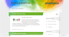 Desktop Screenshot of evolvingrelations.wordpress.com