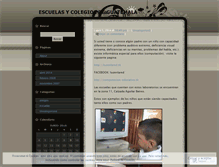 Tablet Screenshot of escuelasycolegios.wordpress.com