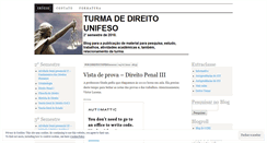 Desktop Screenshot of direitounifeso201002.wordpress.com