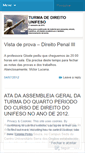 Mobile Screenshot of direitounifeso201002.wordpress.com