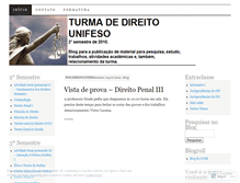 Tablet Screenshot of direitounifeso201002.wordpress.com