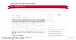 Desktop Screenshot of halfupandhalfdownpromhairstyle.wordpress.com