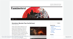 Desktop Screenshot of faminetext.wordpress.com