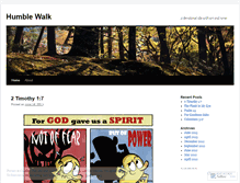 Tablet Screenshot of humblewalk.wordpress.com