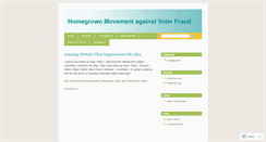Desktop Screenshot of americansagainstvoterfraud.wordpress.com