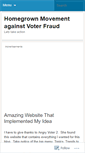 Mobile Screenshot of americansagainstvoterfraud.wordpress.com