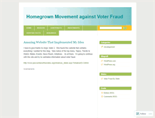 Tablet Screenshot of americansagainstvoterfraud.wordpress.com
